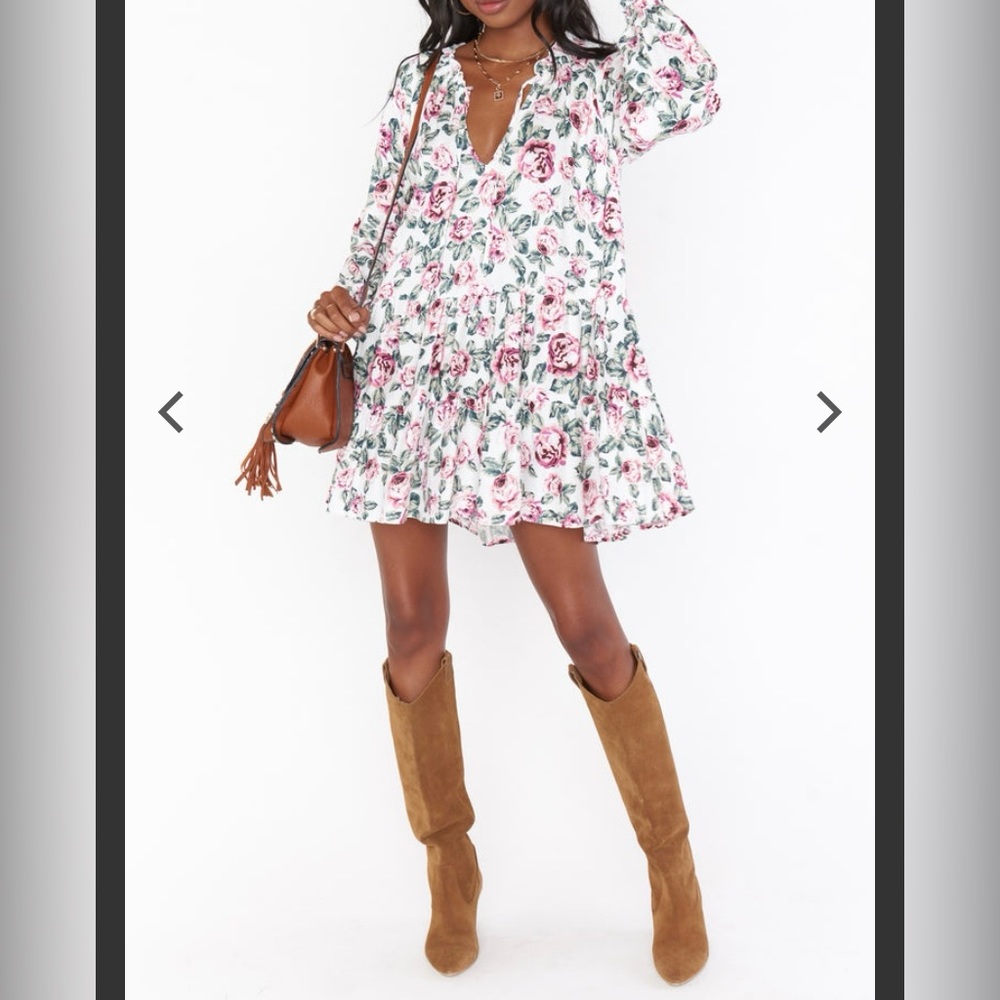 Show Me Your MuMu Birdie Floral Bella Enchanted Mini Dress - Picture 4 of 10